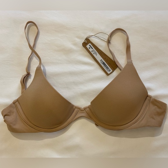 SKIMS NWT Fits Everybody Scoop Plunge Bra, Color: Clay, Size: 32B - Picture 3 of 6
